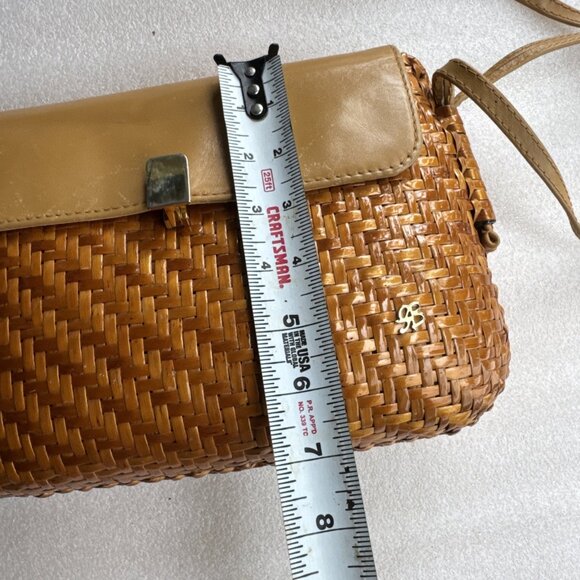 Aldo D’ Oro Vintage Wicker & Leather Shoulder Bag By JR - Picture 9 of 11